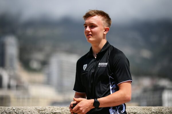 Rodin Motorsport's Martinius Stenshorne during the 2026 F2 Monaco GP.