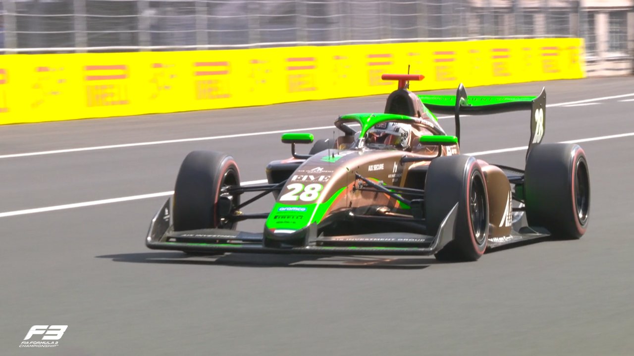 AIX Racing's Brad Benavides during Qualifying at F3 Italian GP.