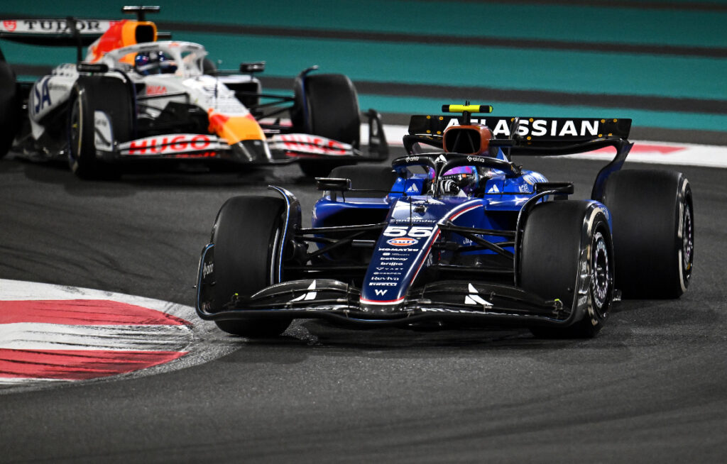 Sainz during the F1 Abu Dhabi GP race