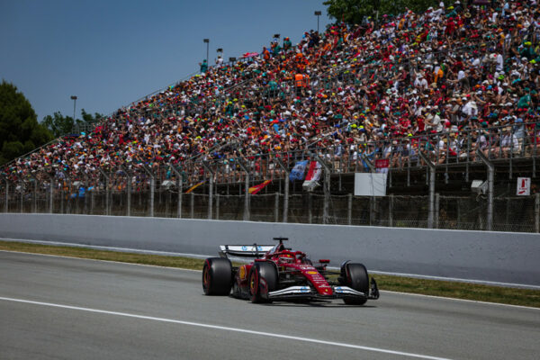 Ferrari's Charles Leclerc finished third at the Spanish GP.