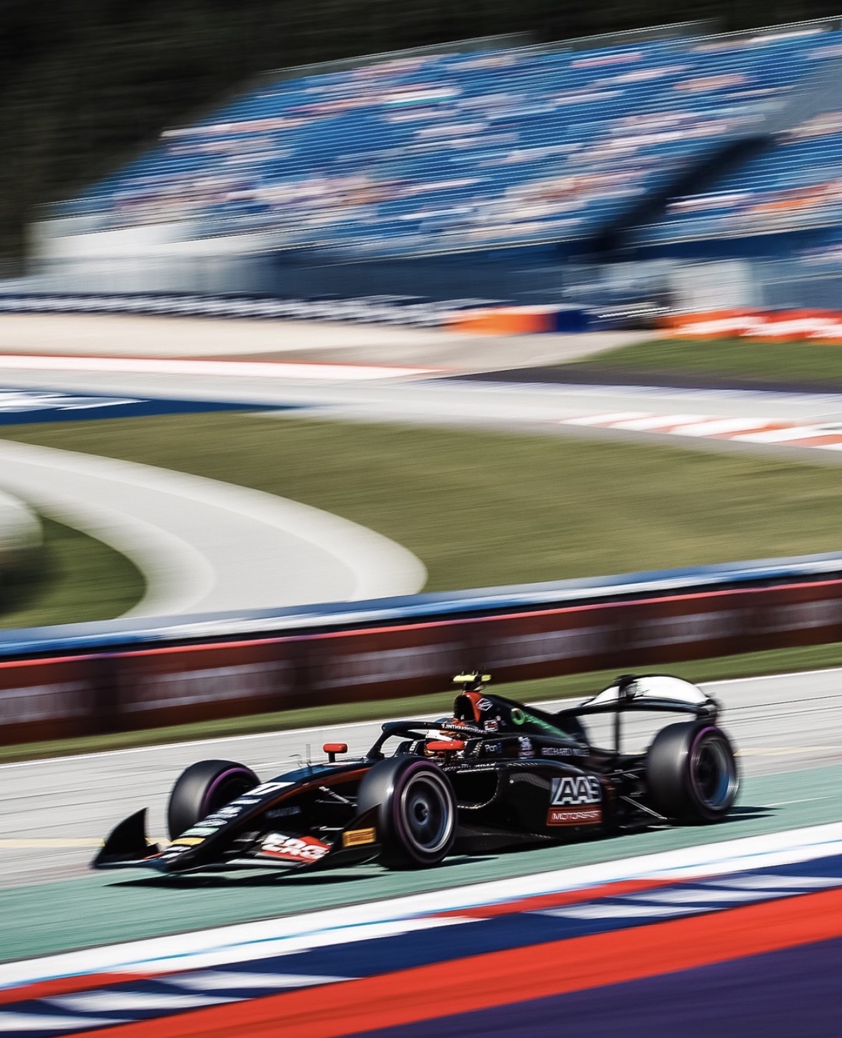 ART Grand Prix's Tasanapol Inthraphuvasak during 2026 F2 Austrian GP.