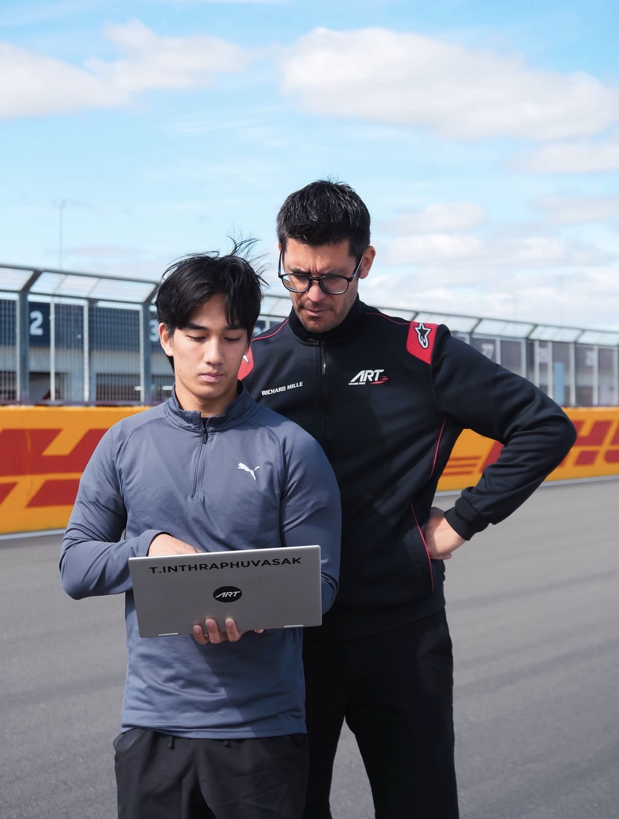 ART Grand Prix's Tasanapol Inthraphuvasak ahead of the 2026 F2 British GP in Silverstone.