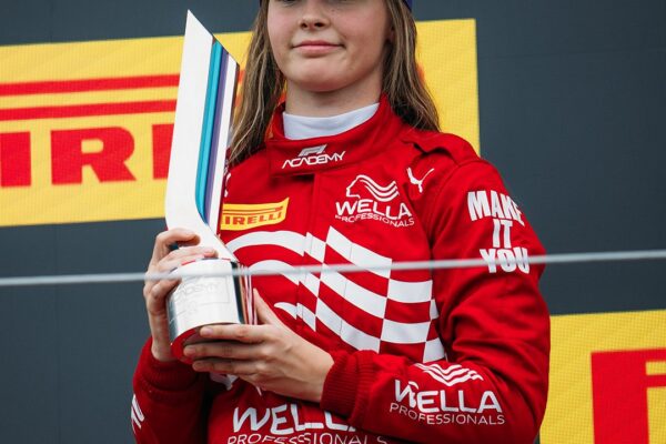 How Chiara Bättig made history during her record-breaking F1 Academy debut at Silverstone Wild Card entrant Chiara Bättig on the Feature Race podium at 2026 F1 Academy Silverstone Round.
