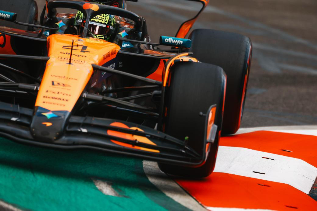 Lando Norris at the Azerbaijan GP qualifying
