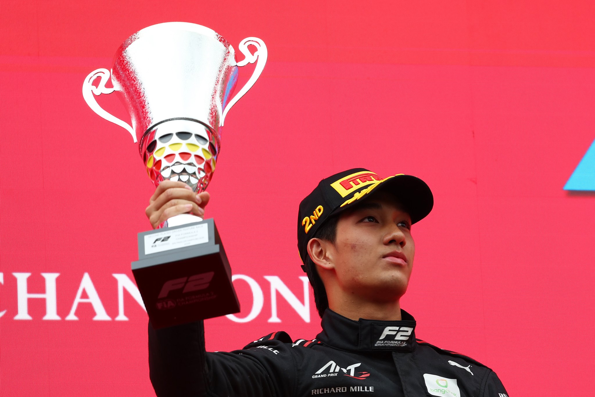 ART Grand Prix's Tasanapol Inthraphuvasak secured himself a P2 finish during the F2 Feature Race at Spa-Francorchamps.