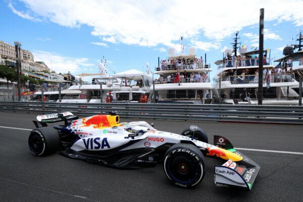 Isack Hadjar during FP2 at F1 Monaco GP