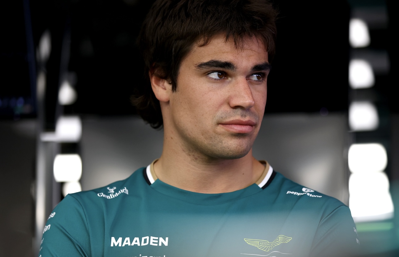 Lance Stroll Thursday at the Spanish GP for Aston Martin