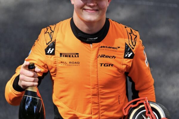 2025 F3 Season Review after Round 6: Martinius Stenshorne Hitech's Martinius Stenshorne after winning the F3 Monaco Sprint Race