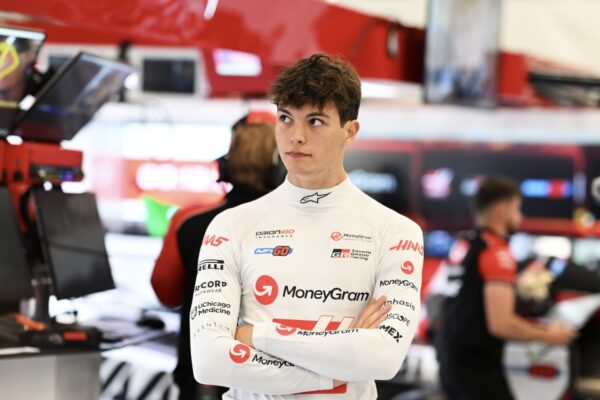 Haas driver Ollie Bearman after qualifying at the F1 British GP