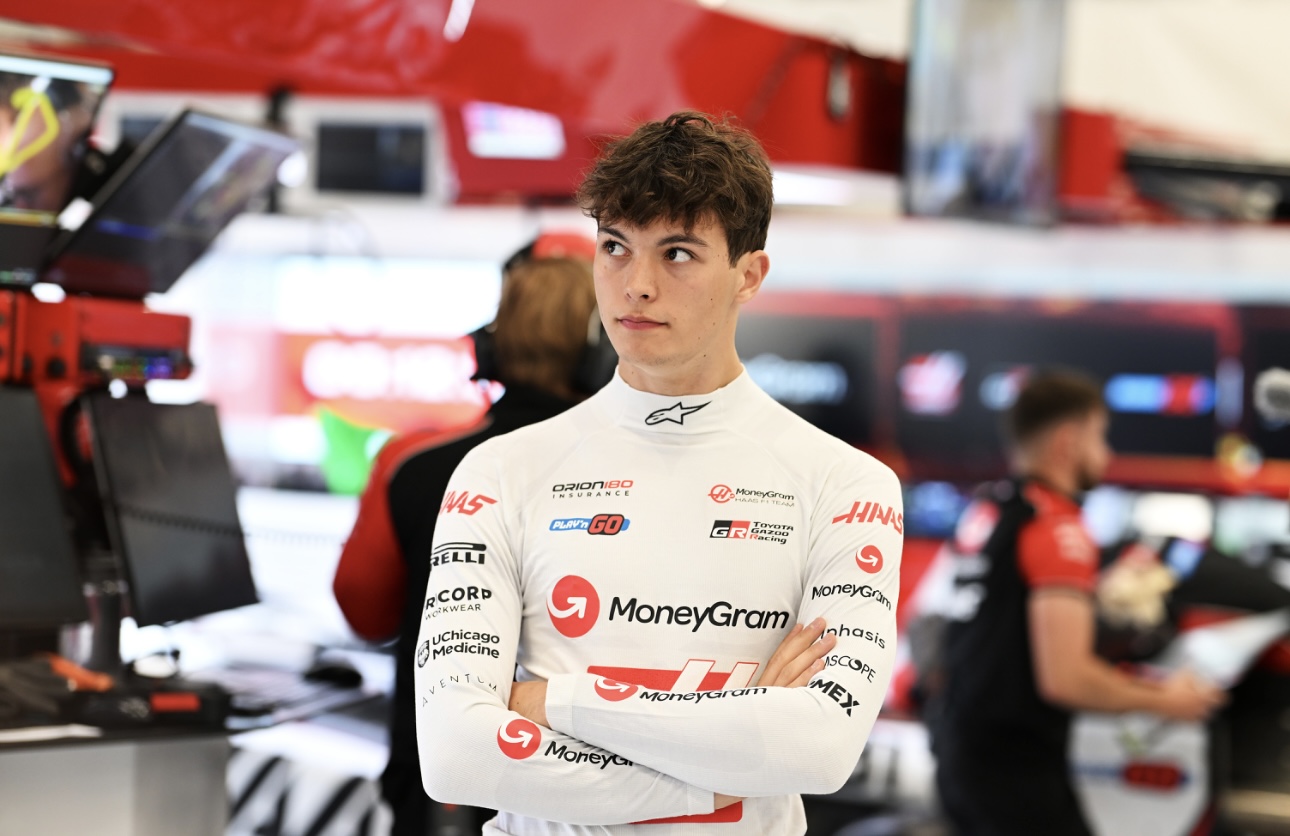 Haas driver Ollie Bearman after qualifying at the F1 British GP