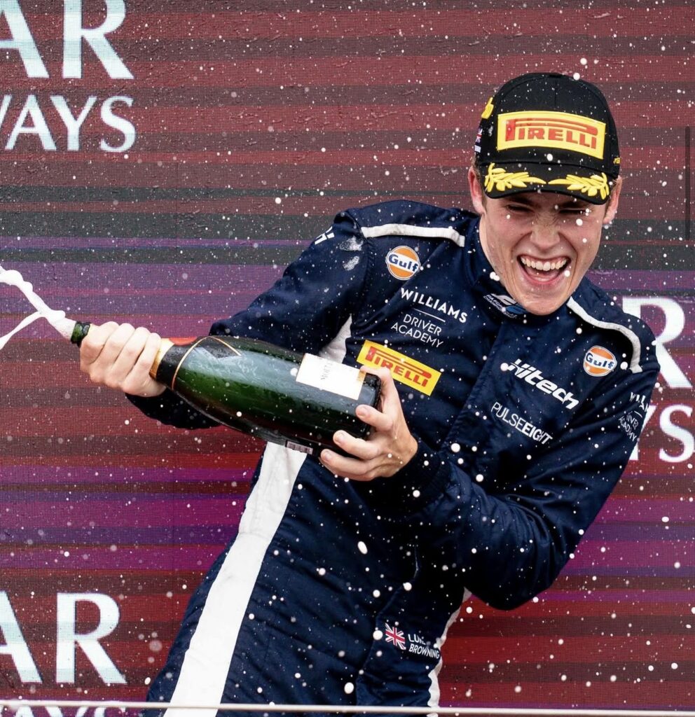 Hitech's Luke Browning grabbed P3 on home soil at the F2 British GP