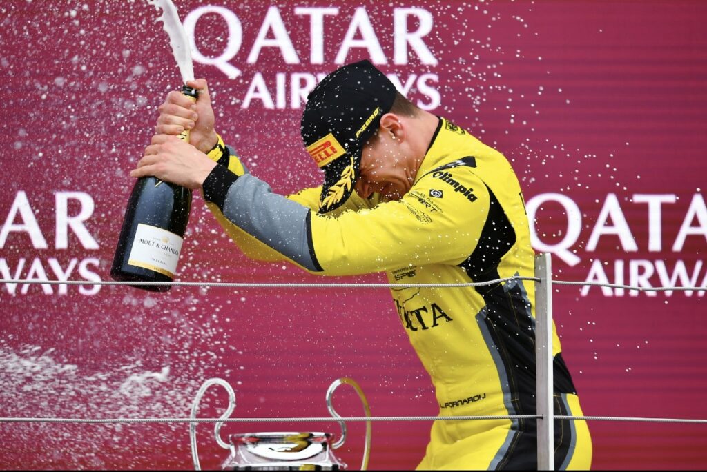 Leonardo Fornaroli storms to first victory in F2 taking the sprint win at the British GP