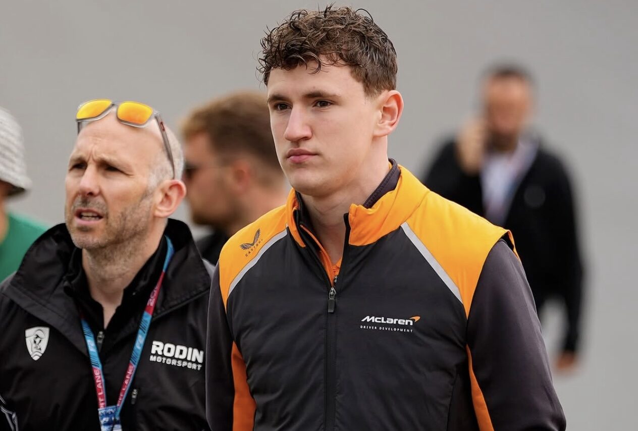 Rodin's Alex Dunne ahead of the F2 Belgian GP