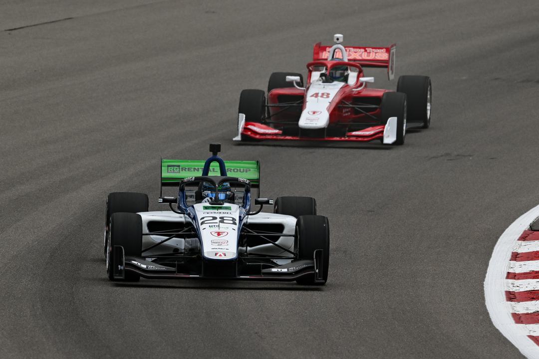 Qualifying for round 6 of the Indy NXT season has been run at the Gateway circuit in St. Louis, view the full report and results below. Could Dennis Hauger transfer his dominance to ovals?