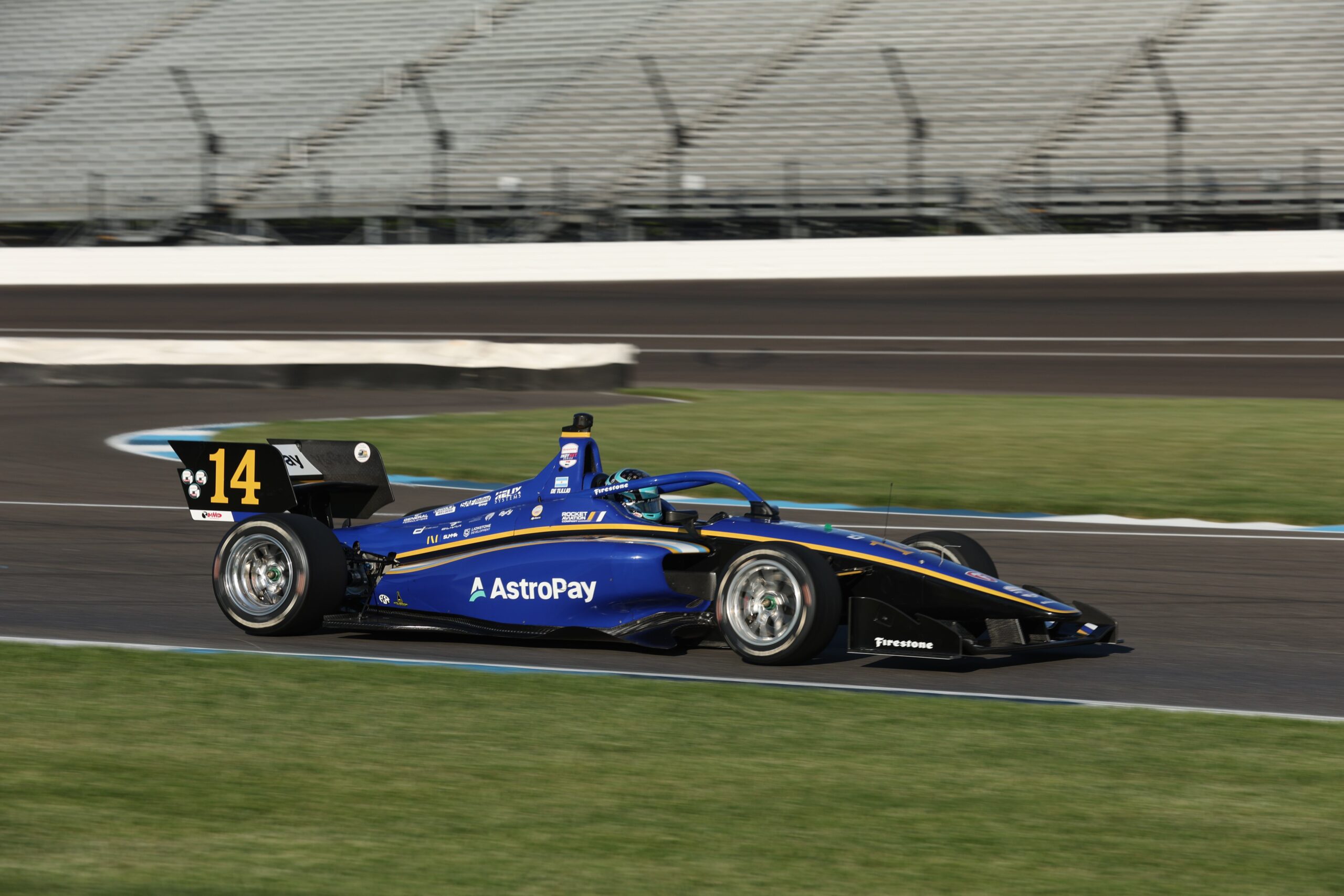 2026 Indy NXT Indy GP Qualifying, Alessandro de Tullio on track.
