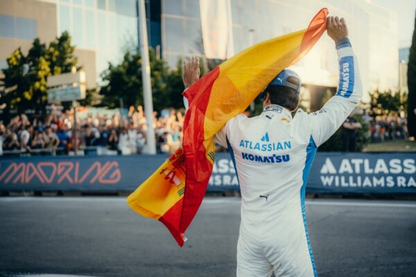 Atlassian Williams Racing driver, Carlos Sainz, took the streets of Madrid in his FW45, to test out the new track.