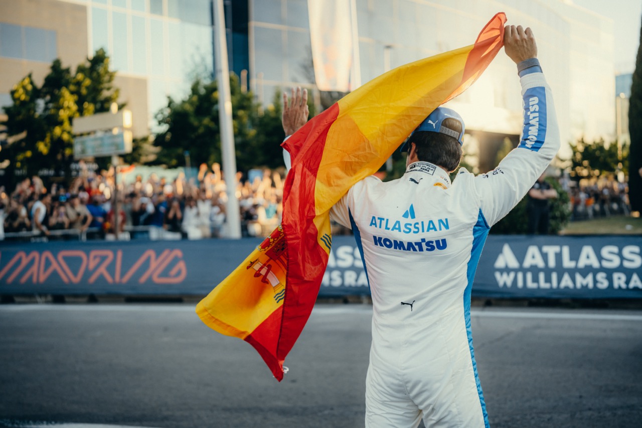 Atlassian Williams Racing driver, Carlos Sainz, took the streets of Madrid in his FW45, to test out the new track.