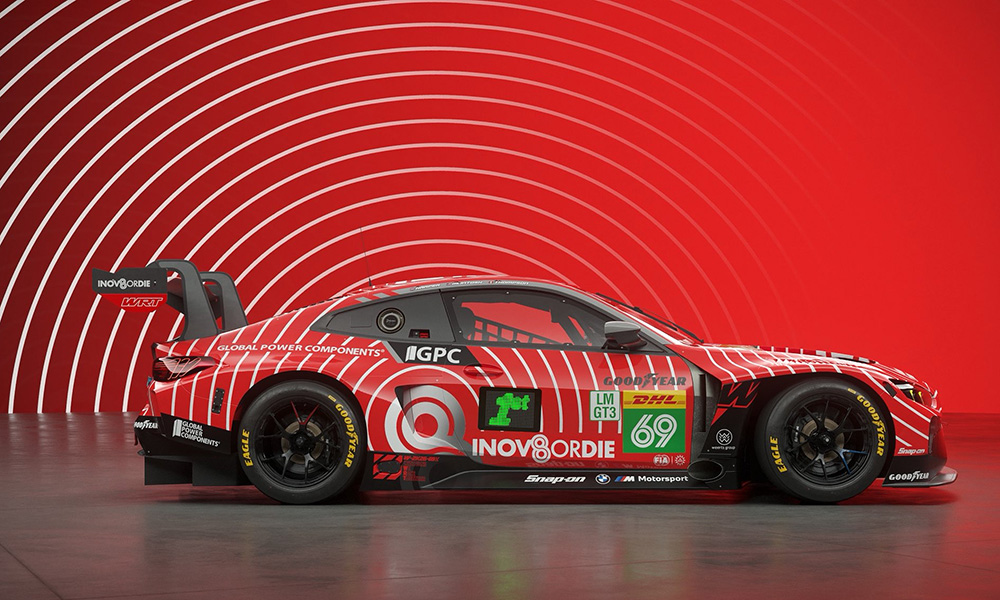 Team WRT reveals a BASF ‘Cassette Tape’ tribute livery for McIntosh, Thompson and Harper’s No. 69 BMW at WEC Barcelona.