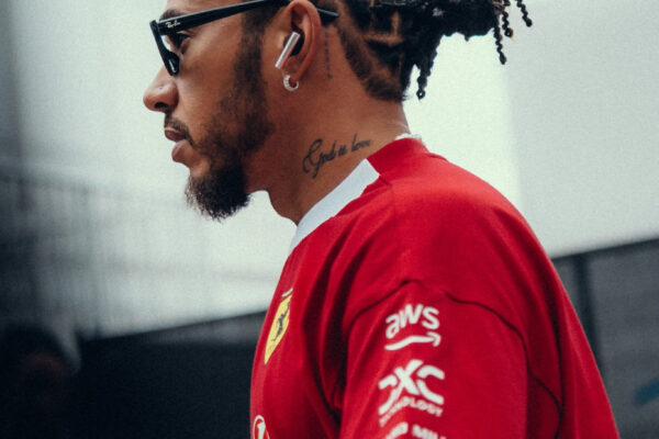 Lewis Hamilton arriving at F1 US GP