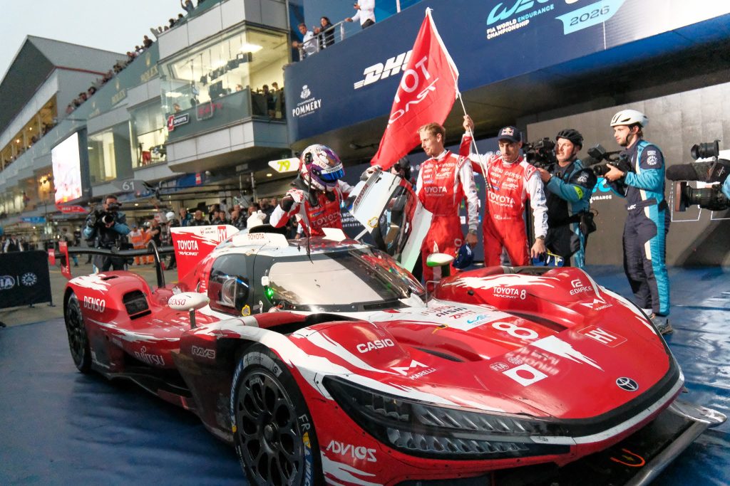 Toyota snatches a dramatic home 2026 WEC victory at Fuji after a late strategy gamble, while Team WRT BMW wins a thrilling LMGT3 battle.