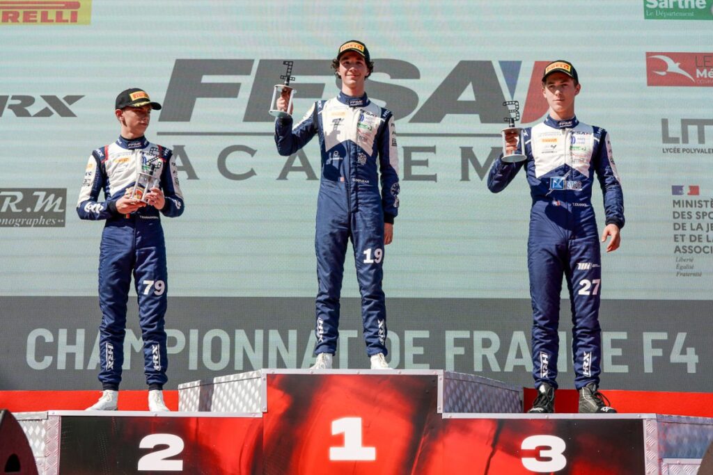 Ramaekers, McKenna and Bouzar win at Magny-Cours as Bouzar keeps his 39-point 2026 French F4 lead and Brian tops the women's standings.