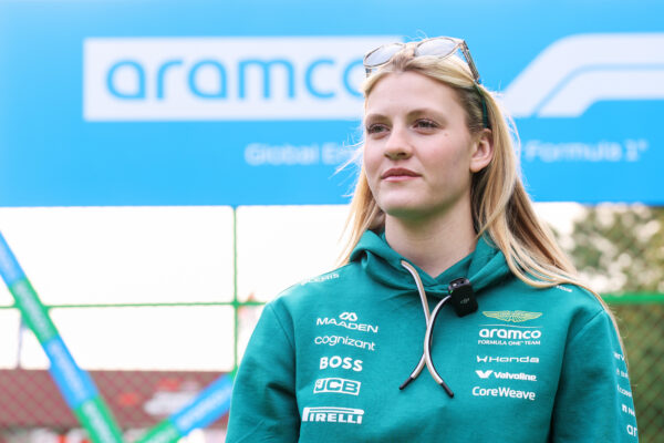 Aston Martin's Mathilda Paatz during the 2026 F1 Academy Chinese GP.