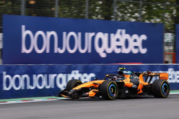 McLaren’s Lando Norris crossed the finish line at P2, splitting both Mercedes’, at the F1 2026 Canada Sprint Race.