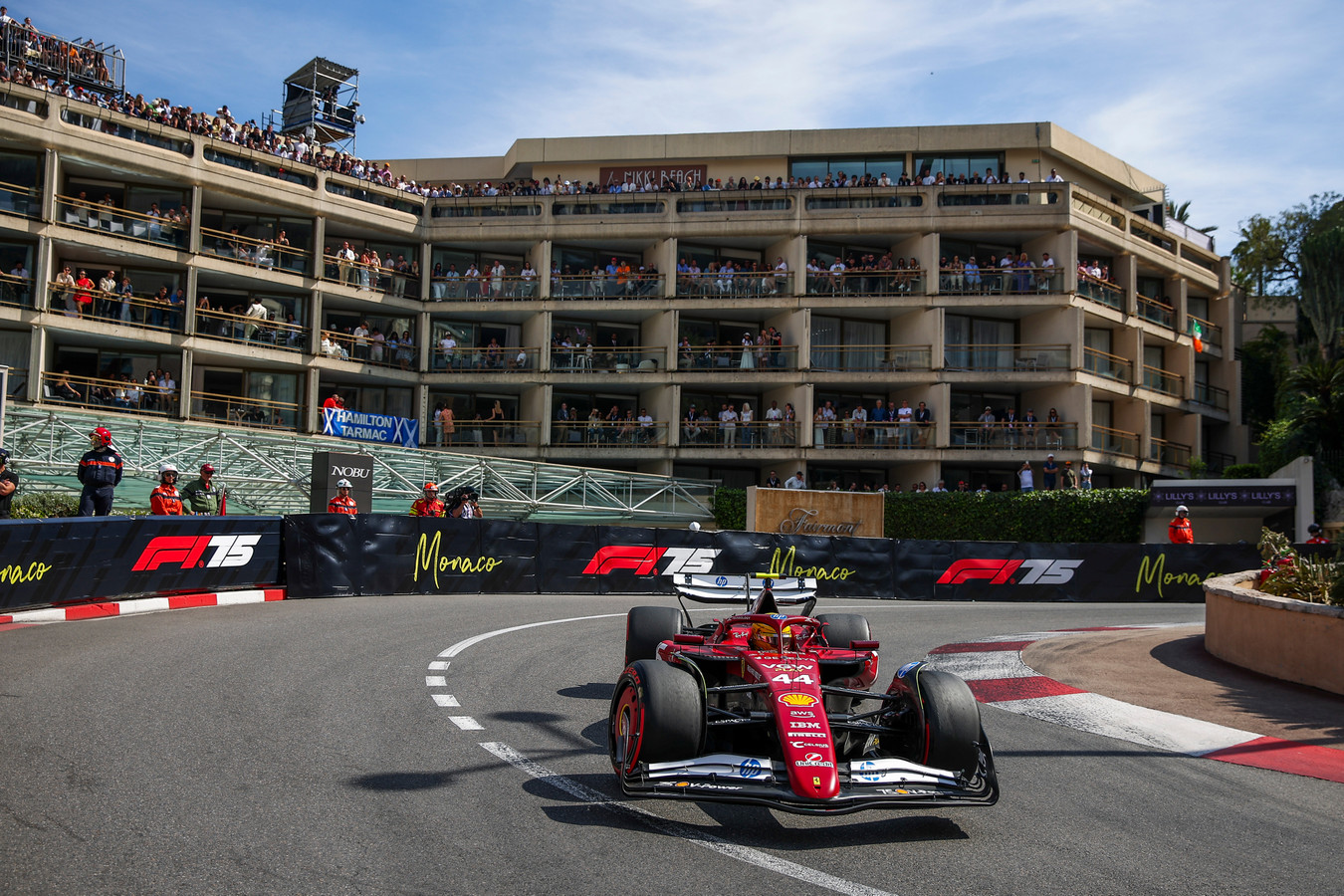 Lewis Hamilton for Scuderia Ferrari in Qualifying for the Monaco GP