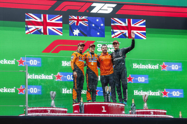 Toto Wolff: No happiness until Mercedes start regularly winning F1 races again Mercdes George Russell celebrates his second podium of 2025