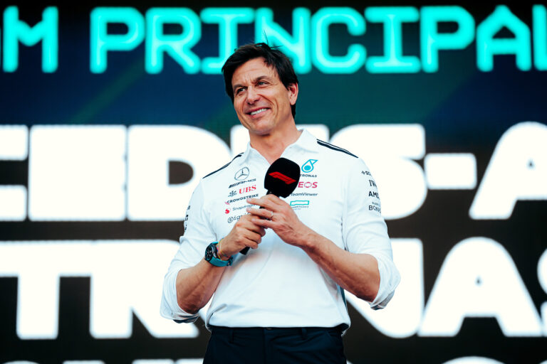 Mercedes Toto Wolff on Friday at the Bahrain GP