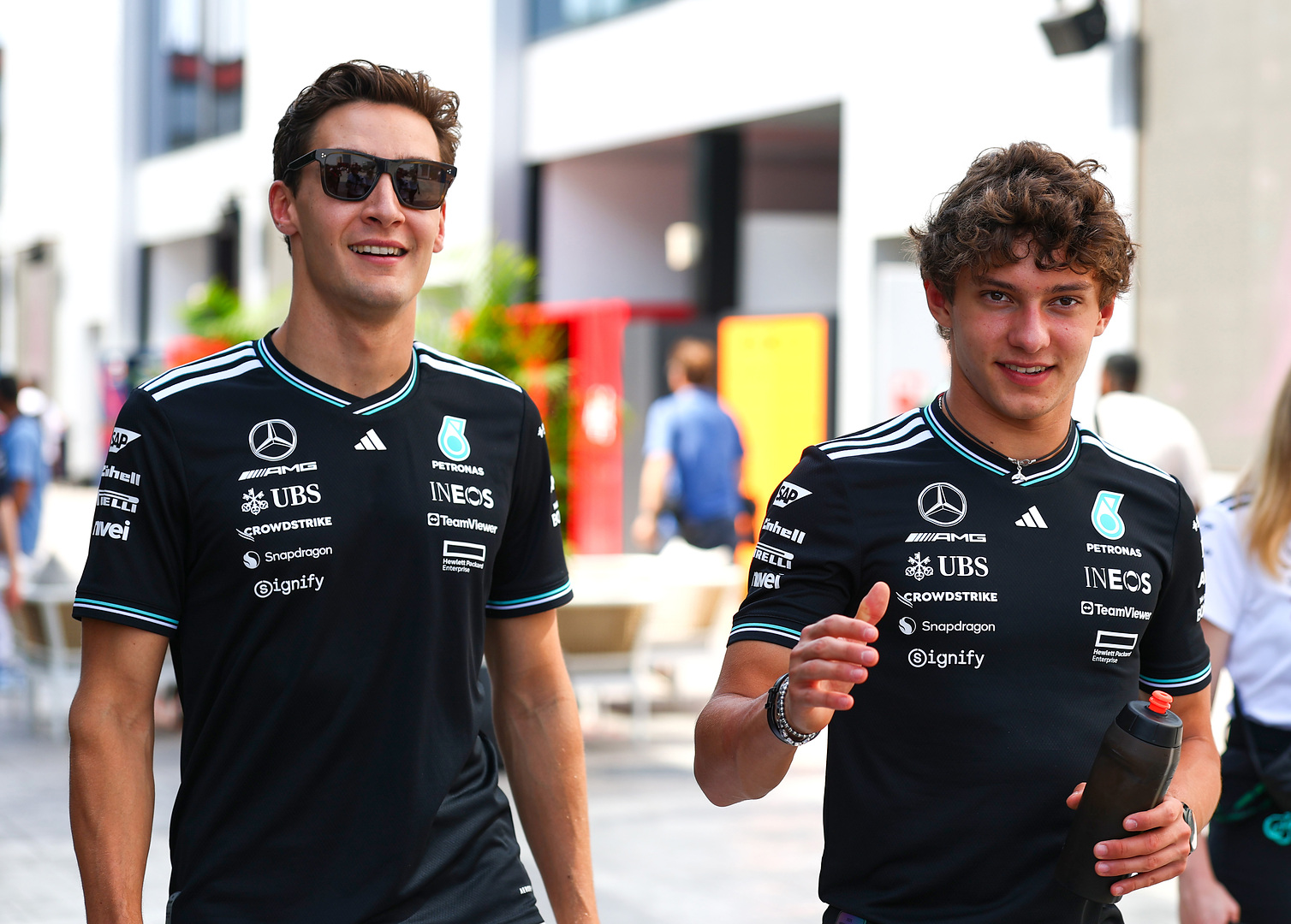 2025 Saudi Arabian Grand Prix, Saturday - Kimi Antonelli and George Russell