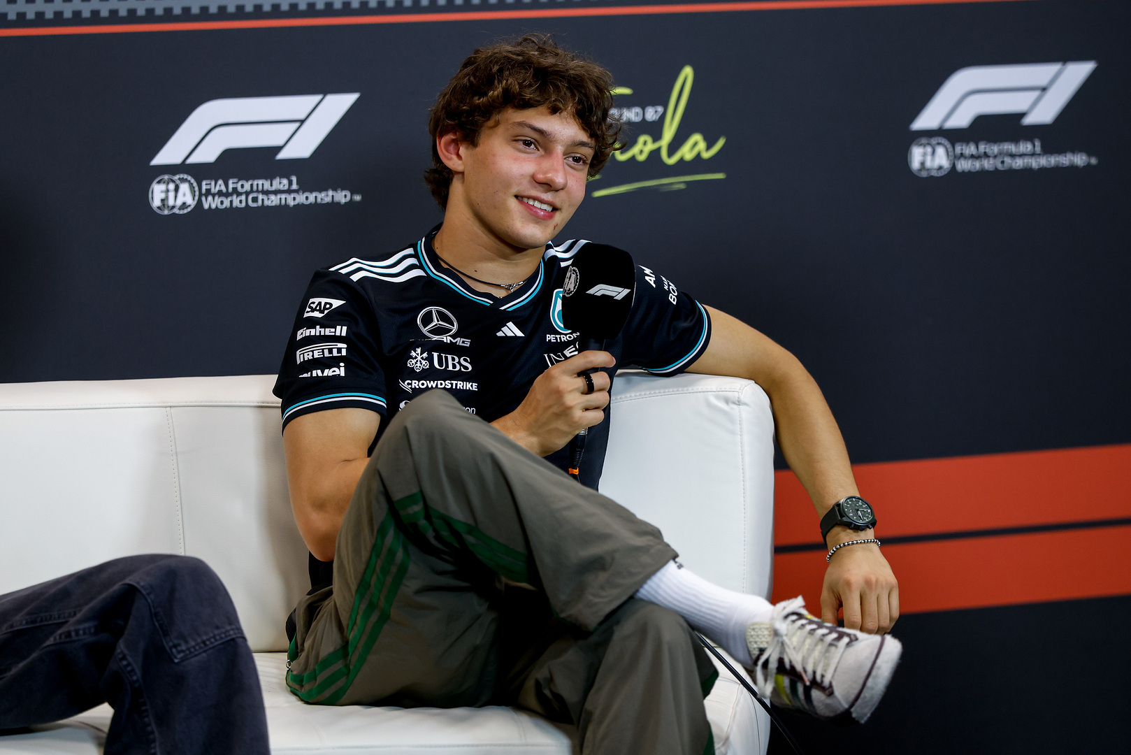 Kimi Antonelli at the Imola GP for Mercedes