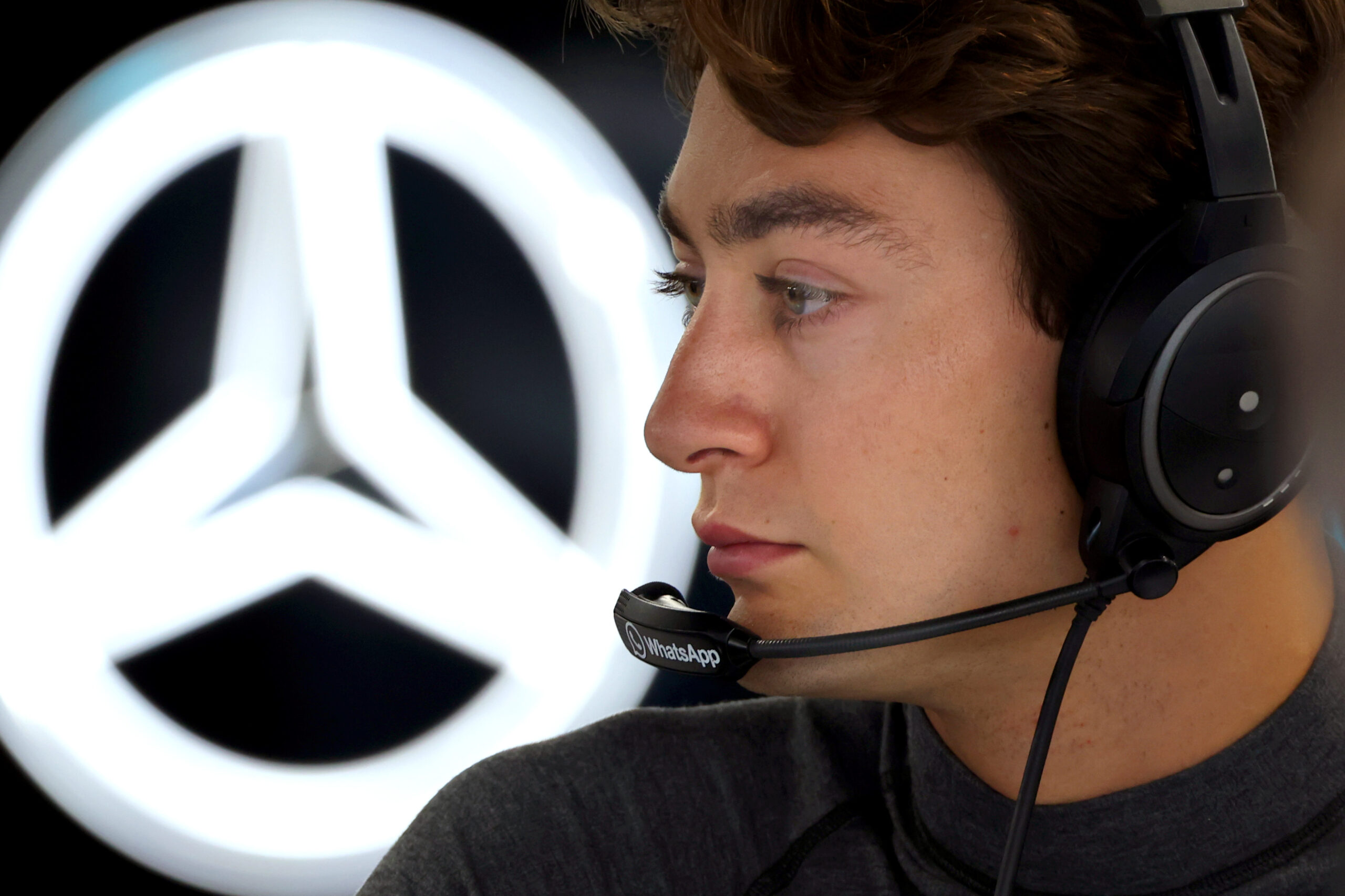 George Russell at the 2025 Spanish GP, Friday