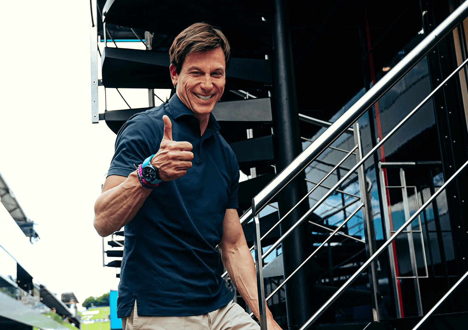 Mercedes team boss Toto Wolff in the paddock ahead of the F1 Austrian GP