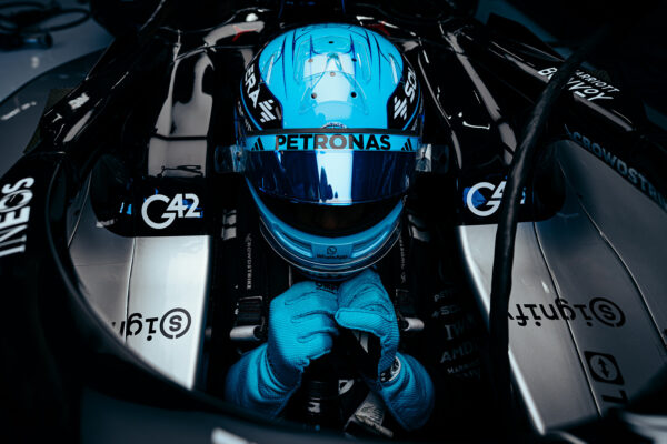 George Russell in his No. 63 Mercedes-AMG Petronas F1 Car, during 2025 Dutch GP.