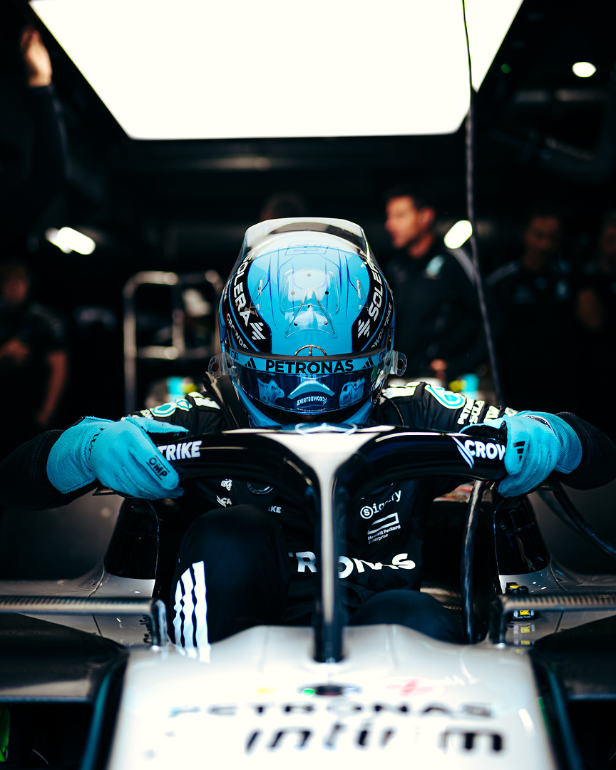 George Russel at the 2025 Dutch GP