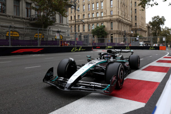 Mercedes driver Kimi Antonelli during the 2025 F1 Azerbaijan GP