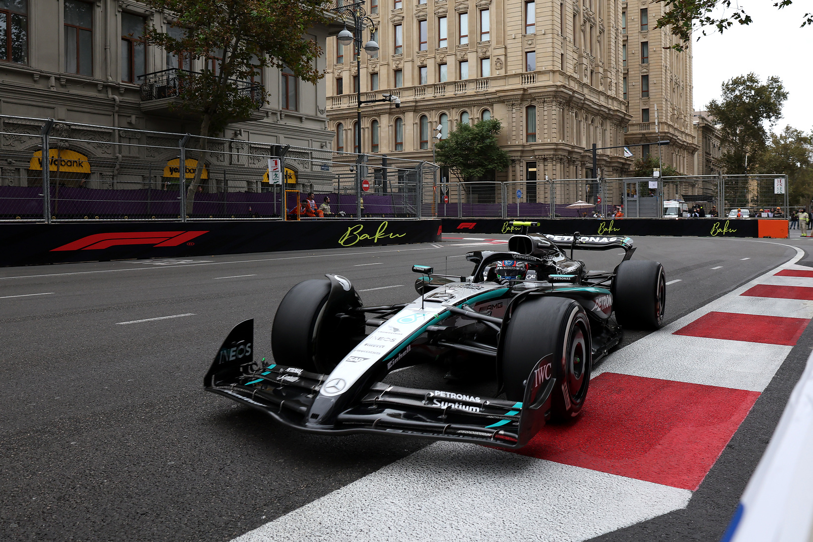 Mercedes driver Kimi Antonelli during the 2025 F1 Azerbaijan GP
