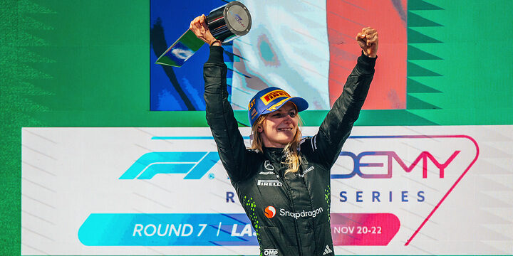 Doriane Pin takes F1 Academy title at the 2025 Las Vegas Grand Prix