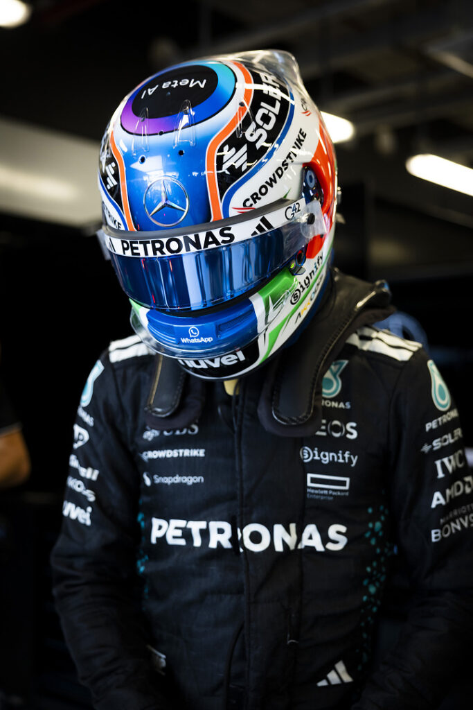 Kimi Antonelli for Mercedes at the F1 Abu Dhabi GP