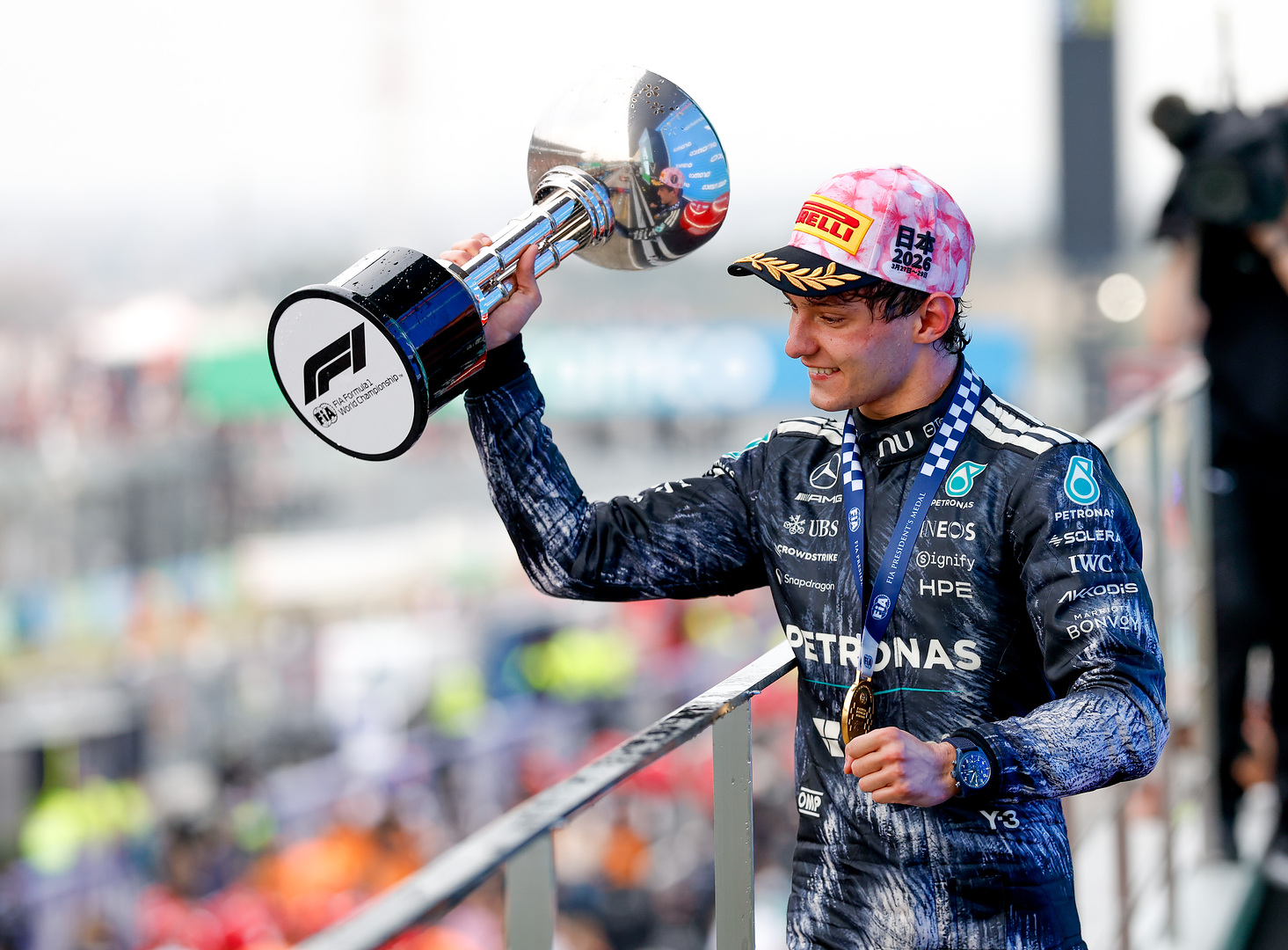 Mercedes F1's Kimi Antonelli during the 2026 F1 Japanese GP.