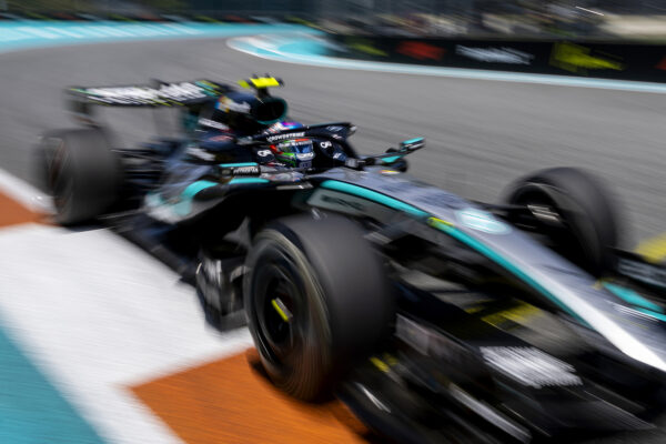 Miami Grand Prix, Friday, Getty Images MIAMI, FLORIDA - MAY 01: Andrea Kimi Antonelli of Italy driving the (12) Mercedes AMG Petronas F1 Team W17 on track during practice ahead of the 2026 F1 Grand Prix of Miami at Miami International Autodrome on May 01, 2026 in Miami, Florida.