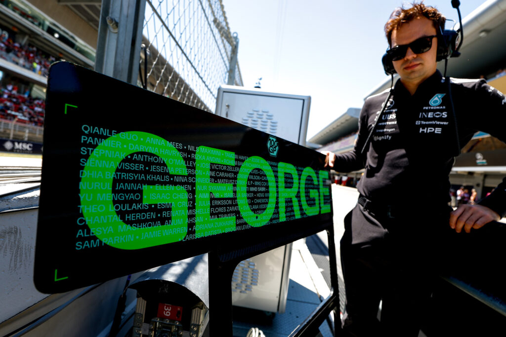 Mercedes looked back on a satisfactory Friday ahead of the F1 Barcelona-Catalunya GP, with Russell being at or near the top in both sessions.