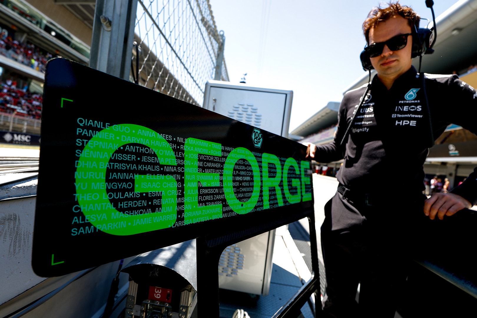 Mercedes looked back on a satisfactory Friday ahead of the F1 Barcelona-Catalunya GP, with Russell being at or near the top in both sessions.