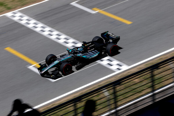 2026 F1 Barcelona-Catalunya GP | FP3 results Mercedes F1's George Russell during practice at the 2026 F1 Barcelona-Catalunya GP.