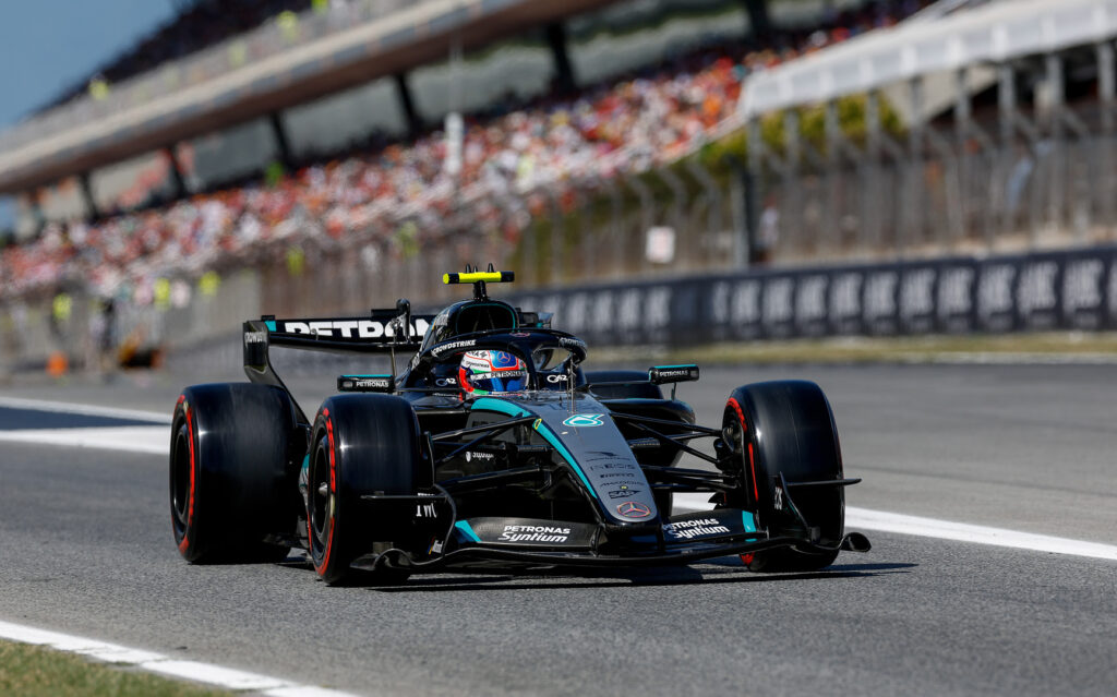 Mercedes’ Kimi Antonelli finished P3 in the F1 2026 Barcelona-Catalunya GP Qualifying. Starting from behind the first row for the first time this season. 