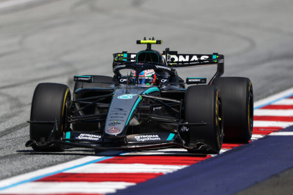 Kimi Antonelli on track during qualifying at the 2026 F1 Austrian GP