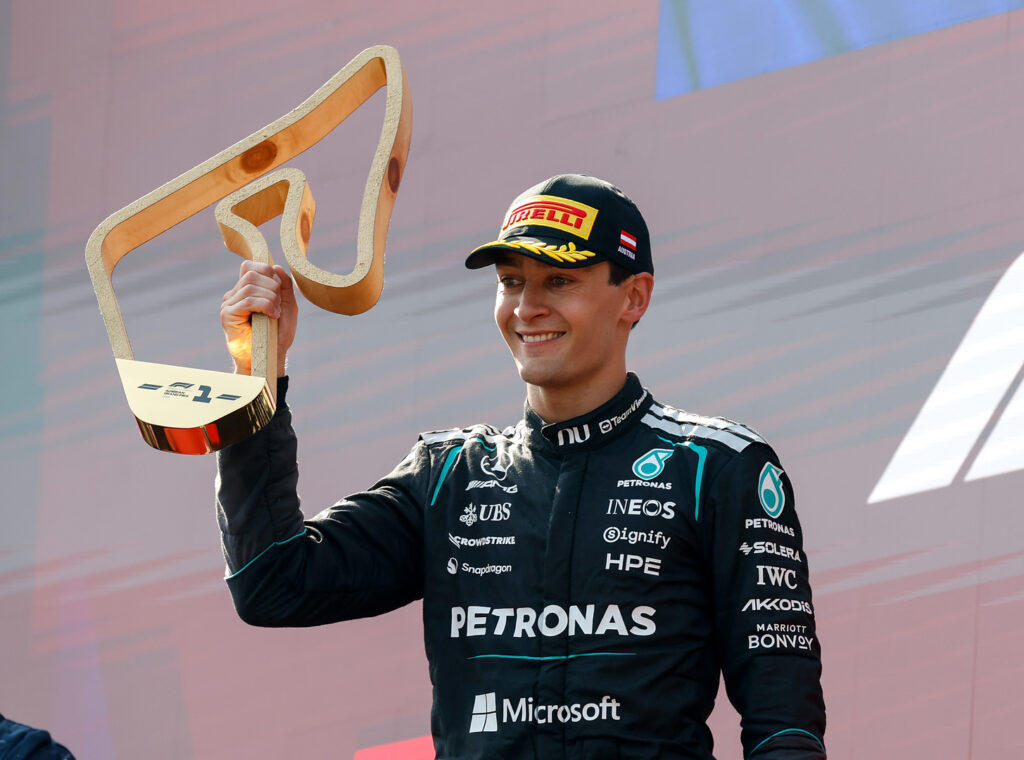 Mercedes Team Principal Toto Wolff explains "just drive" comment to George Russell during 2026 F1 Austrian GP.