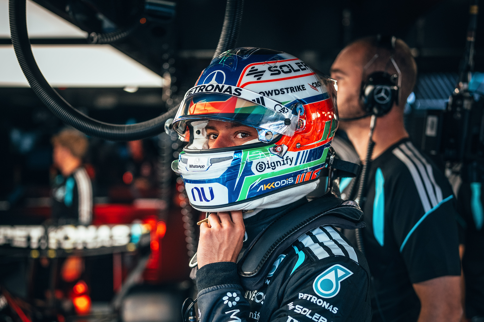Mercedes' Kimi Antonelli during the 2026 F1 Dutch GP.