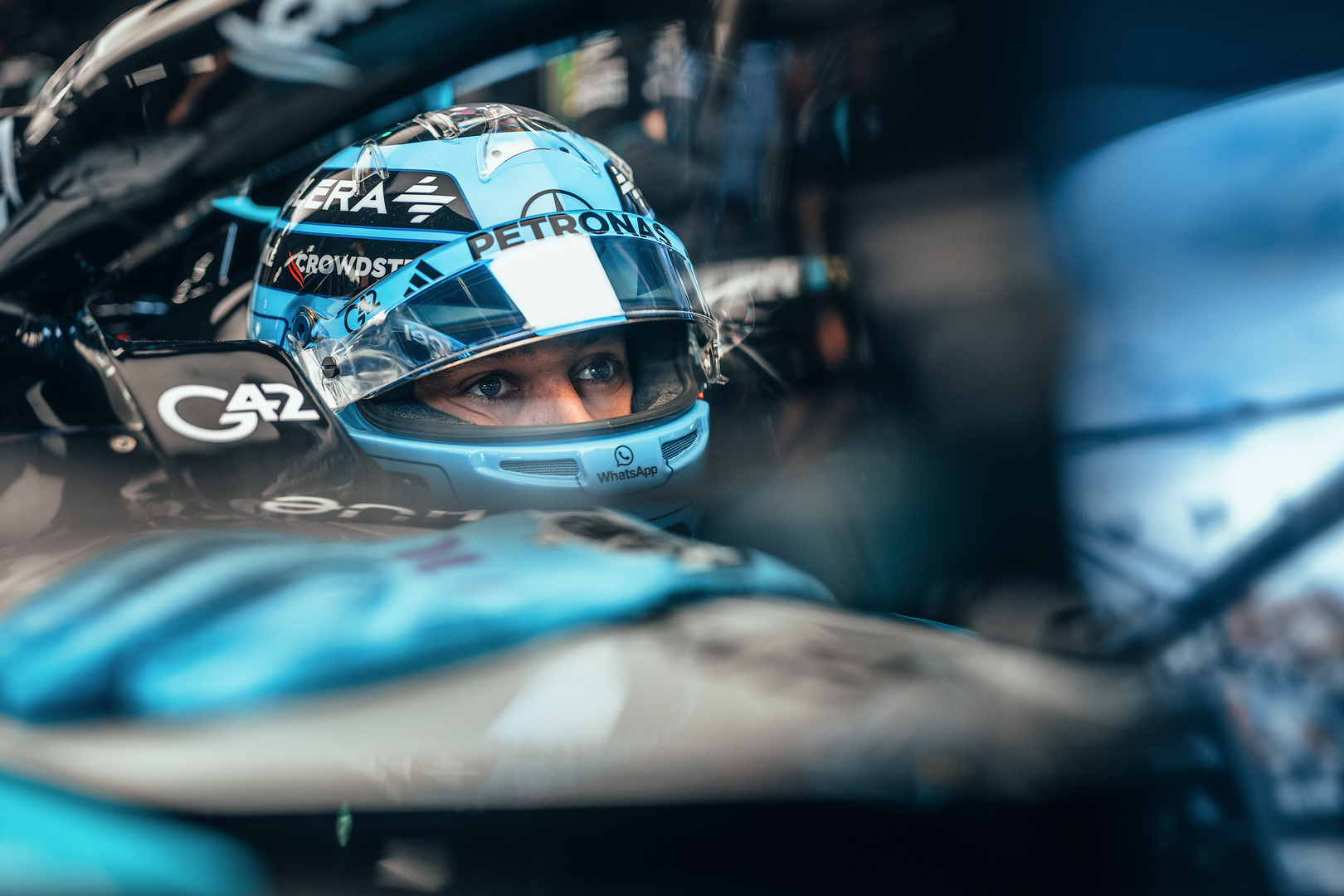 Russell made the perfect start to his 2026 F1 Dutch GP weekend with a lights-to-flag Sprint win as rain arrived on the cooldown lap.